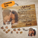 个性化定制拼图-150片定制照片拼图 - 专属浪漫礼物，适合情人节、周年纪念、生日 (2)