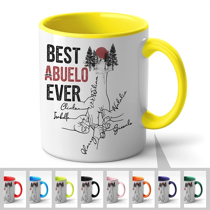 送给最棒爷爷的特别礼物-多彩手印主题3D立体定制马克杯 (2) 送给最棒爷爷的特别礼物-多彩手印主题3D立体定制马克杯 (2)