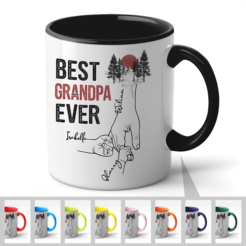 送给最棒爷爷的特别礼物-多彩手印主题3D立体定制马克杯 (4) 送给最棒爷爷的特别礼物-多彩手印主题3D立体定制马克杯 (4)