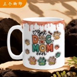 个性化定制宠物爪印马克杯-最佳妈妈礼物 (3)