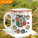 个性化定制宠物爪印马克杯-最佳妈妈礼物 (4)