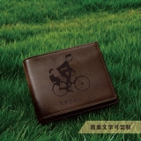个性化定制手绘图案和文字刻字钱包 棕色真皮钱包 父亲节礼物 (5)