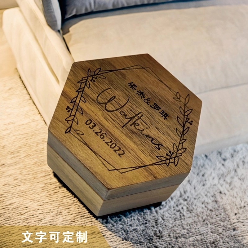 自定义木质戒指盒 - 相思木雕刻戒指盒 (7) 自定义木质戒指盒 - 相思木雕刻戒指盒 (7)