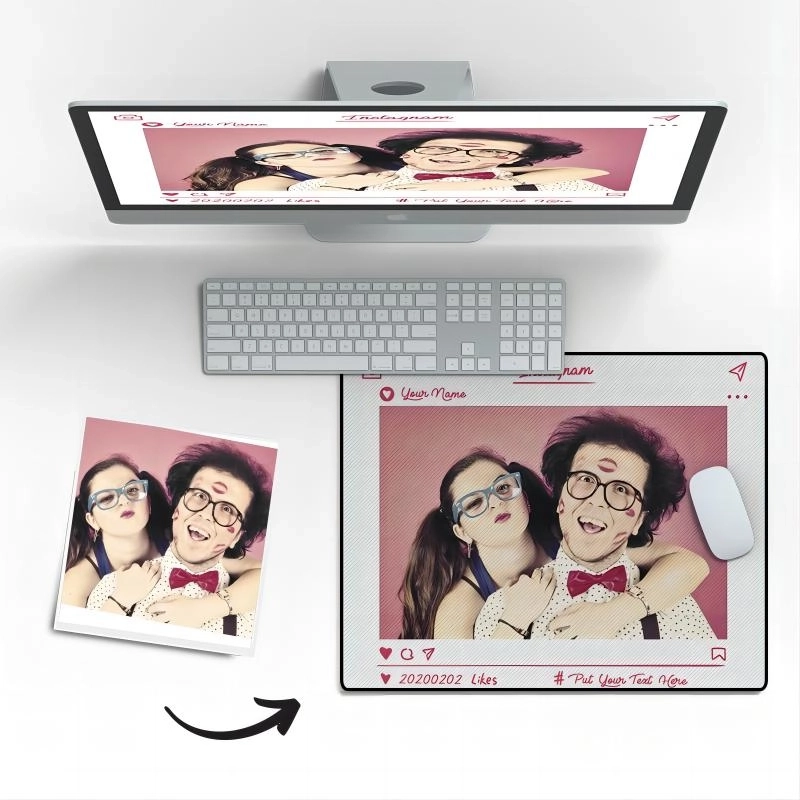 个性化情侣模板定制鼠标垫-定制您的专属浪漫桌面装饰 (5)