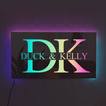 定制浪漫幻彩RGB镜面灯-情侣专属房间氛围灯