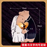 送给情侣的甜蜜礼物-UV打印定制刻字木制情侣拼图摆件 (4) 送给情侣的甜蜜礼物-UV打印定制刻字木制情侣拼图摆件 (4)