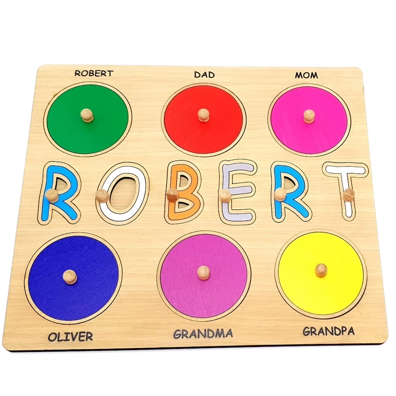 个性化定制名字雕刻木制拼图-创意婴儿礼物 (2) 个性化定制名字雕刻木制拼图-创意婴儿礼物 (2)