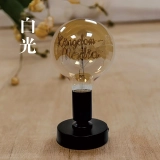 个性化定制字母灯泡-网红款黑色金属底座创意台灯 (3) 个性化定制字母灯泡-网红款黑色金属底座创意台灯 (3)