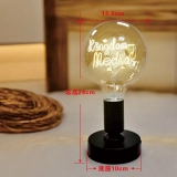 个性化定制字母灯泡-网红款黑色金属底座创意台灯 (4) 个性化定制字母灯泡-网红款黑色金属底座创意台灯 (4)