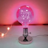 个性化定制粉色灯光字母灯泡-铬色复古底座创意台灯 (4) 个性化定制粉色灯光字母灯泡-铬色复古底座创意台灯 (4)