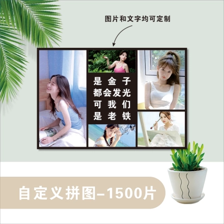 定制1500片纸质拼图-个性化照片拼图 - 完美礼物适合婚礼、生日、节日等特别场合