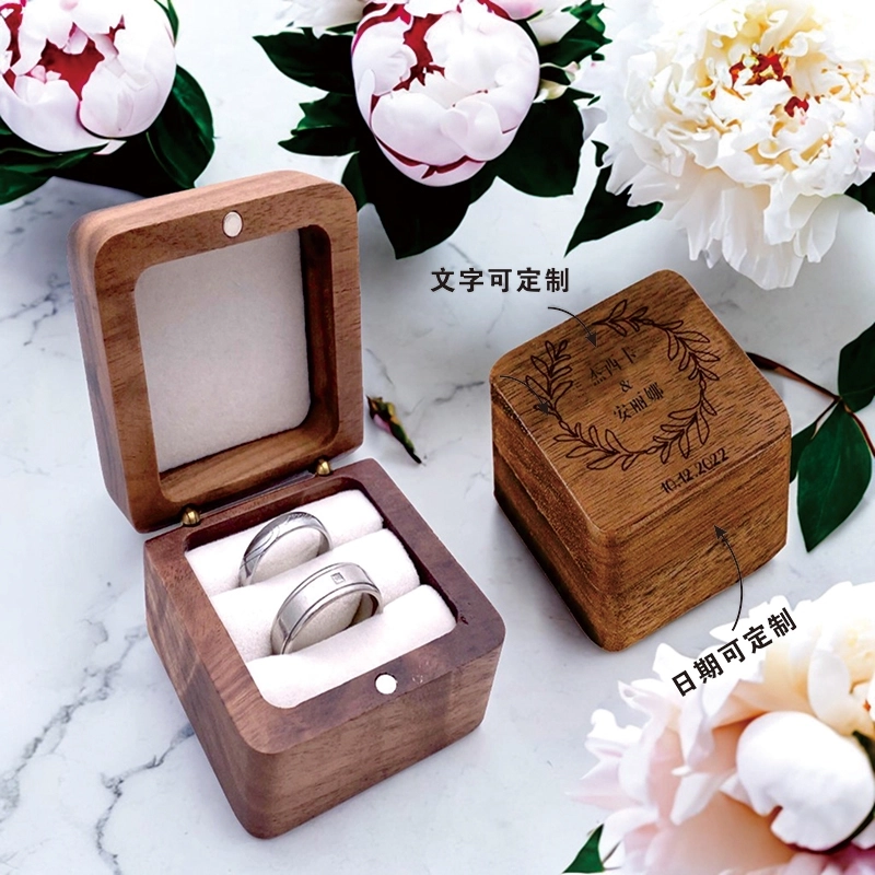 自定义双人位高端木质戒指盒-白色内托-定制雕刻戒指礼盒 (3) 自定义双人位高端木质戒指盒-白色内托-定制雕刻戒指礼盒 (3)