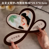 个性化定制心形照片墙挂饰 - 纪念特别时刻的最佳礼品