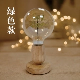 个性化定制灯泡字母灯-木质底座红酒杯外形创意台灯 (2)