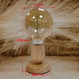 个性化定制灯泡字母灯-木质底座红酒杯外形创意台灯 (3)