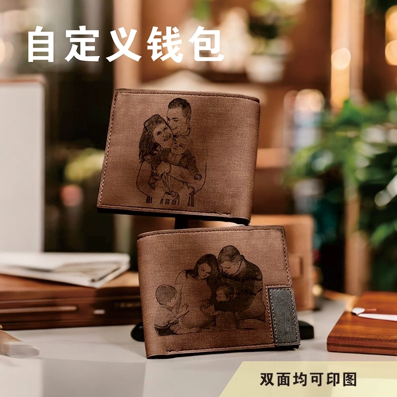 个性化双面印图定制钱包-UV印刷定制照片与刻字 (3) 个性化双面印图定制钱包-UV印刷定制照片与刻字 (3)