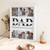 个性化珍贵照片木制相框，附上您的文字，送给爸爸的独特礼物 (2)