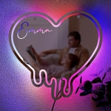 心形定制幻彩RGB镜面灯-浪漫氛围与个性表达的完美结合 (2)