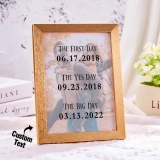 个性化定制仿金属相框摆件 - 经典金色专属定制您的珍贵时刻 (2)