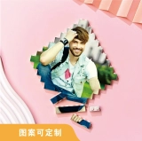送给爱人的浪漫礼物-定制图案文字积木拼图,自定义单面印拼图摆件大棱形 (4)