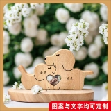 送给爱宠情侣的特别礼物-定制照片与刻字爱心狗狗摆件 送给爱宠情侣的特别礼物-定制照片与刻字爱心狗狗摆件