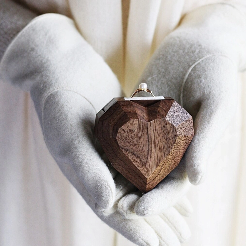 自定义刻字木质爱心旋转戒指盒-二氧化碳激光雕刻-木色 (3) 自定义刻字木质爱心旋转戒指盒-二氧化碳激光雕刻-木色 (3)