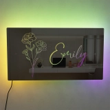 个性定制幻彩RGB镜面灯-室内康乃馨氛围装饰灯