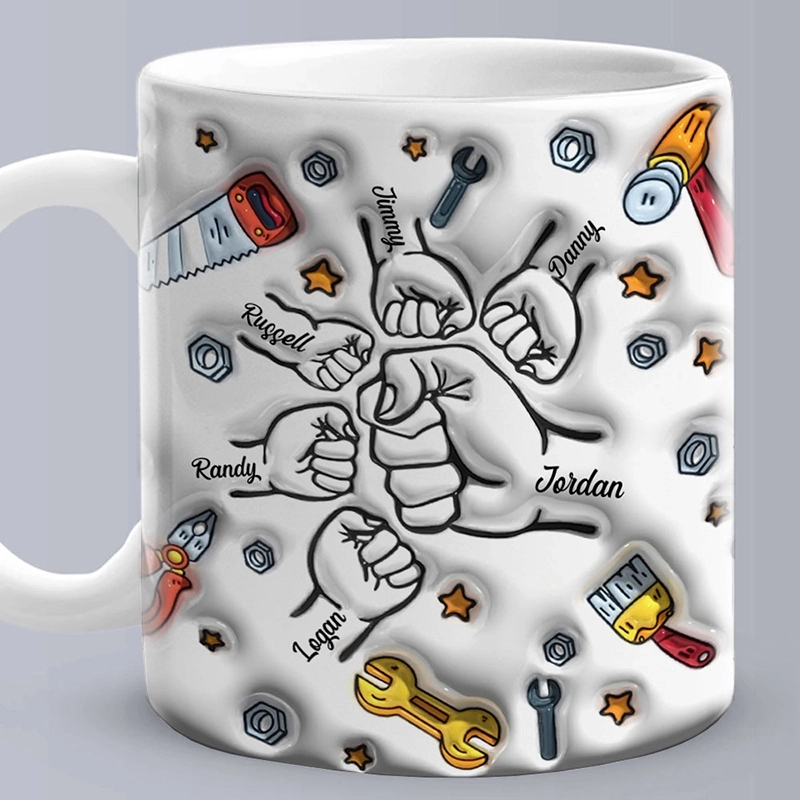 送给多才多艺的爸爸的特别礼物-多工具主题3D立体定制马克杯 (5) 送给多才多艺的爸爸的特别礼物-多工具主题3D立体定制马克杯 (5)