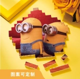 送给宝宝的温馨礼物-定制图案文字五边形积木拼图 (2)