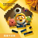 送给宝宝的温馨礼物-定制图案文字五边形积木拼图 (3)