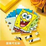 送给宝宝的温馨礼物-定制图案文字五边形积木拼图 (4)