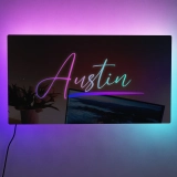 定制名字幻彩RGB镜面灯-个性化卧室装饰 (5)