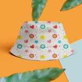 个性化定制渔夫帽-自定义照片设计夏季遮阳帽男女通用旅行沙滩帽 (4)