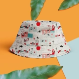 个性化定制渔夫帽-自定义照片设计夏季遮阳帽男女通用旅行沙滩帽 (6)