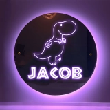 个性化定制恐龙主题幻彩RGB儿童镜面灯-创意房间氛围灯 个性化定制恐龙主题幻彩RGB儿童镜面灯-创意房间氛围灯