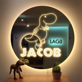 个性化定制恐龙主题幻彩RGB儿童镜面灯-创意房间氛围灯 (2) 个性化定制恐龙主题幻彩RGB儿童镜面灯-创意房间氛围灯 (2)