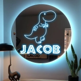 个性化定制恐龙主题幻彩RGB儿童镜面灯-创意房间氛围灯 (3)