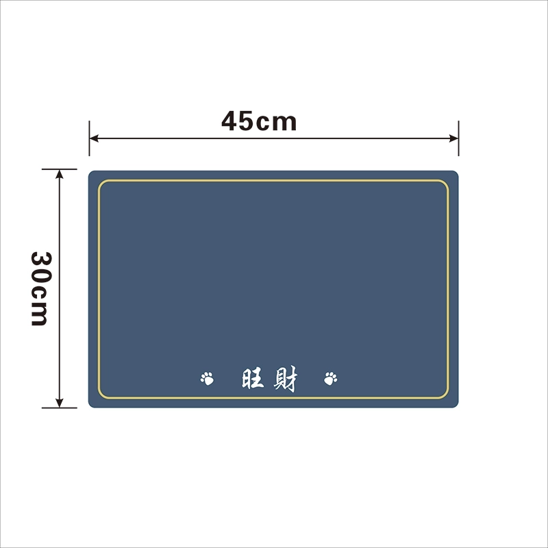 个性化刻字蓝色宠物餐垫 防水防滑宠物用餐垫 (3) 个性化刻字蓝色宠物餐垫 防水防滑宠物用餐垫 (3)