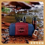 个性化刻字男士洗漱包 棕色皮革旅行收纳包 多功能便携化妆包 (5) 个性化刻字男士洗漱包 棕色皮革旅行收纳包 多功能便携化妆包 (5)