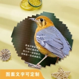 定制图案文字积木拼图 - 圆形照片砖框架,自定义单面印刷 (2)