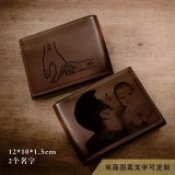 个性化定制双面印刷横款真皮钱包 送给爸爸/男友/老公的完美礼物 (2) 个性化定制双面印刷横款真皮钱包 送给爸爸/男友/老公的完美礼物 (2)