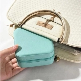 自定义蒂芙尼蓝珠宝收纳盒 高容量便携首饰盒(薄荷绿) (3) 自定义蒂芙尼蓝珠宝收纳盒 高容量便携首饰盒(薄荷绿) (3)