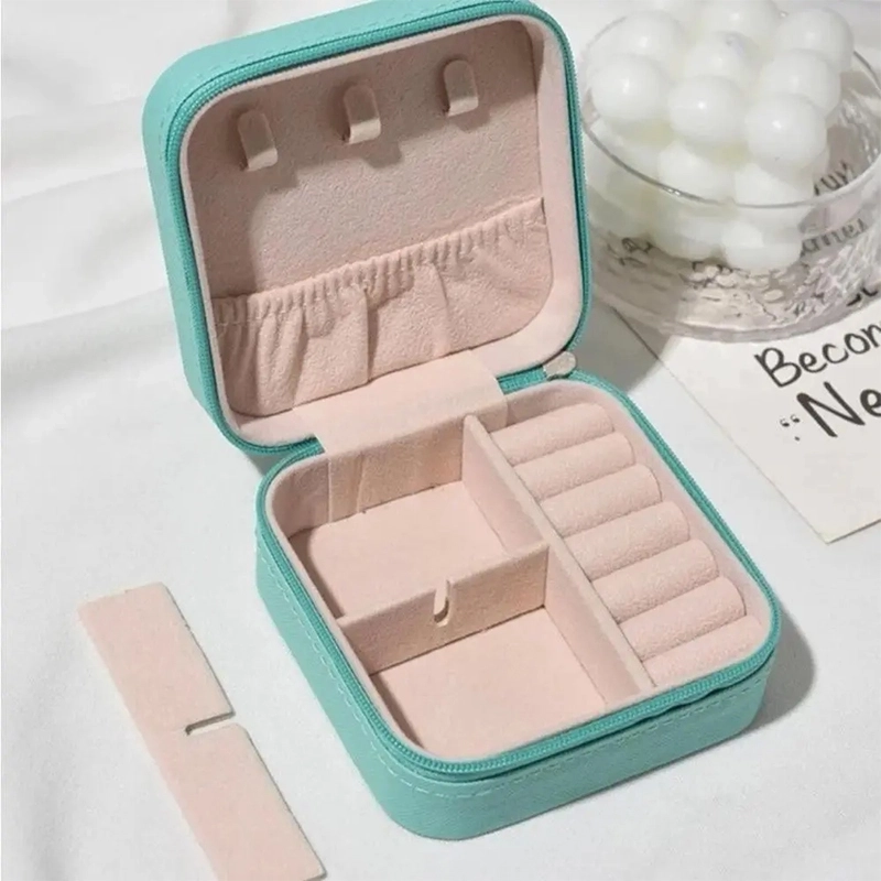 自定义蒂芙尼蓝珠宝收纳盒 高容量便携首饰盒(薄荷绿) (6) 自定义蒂芙尼蓝珠宝收纳盒 高容量便携首饰盒(薄荷绿) (6)