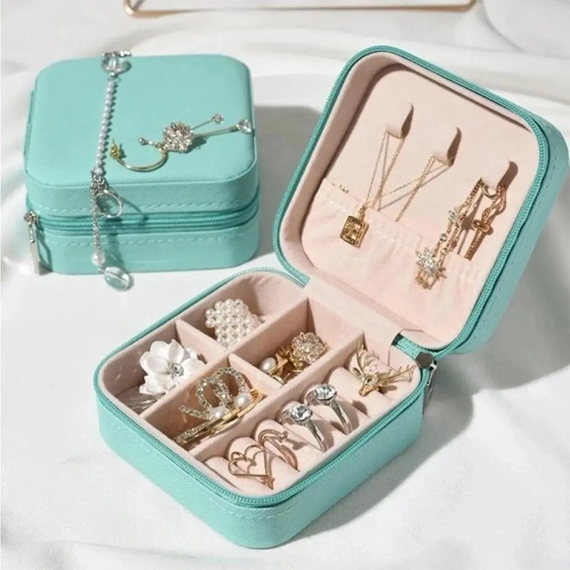 自定义蒂芙尼蓝珠宝收纳盒 高容量便携首饰盒(薄荷绿) (7) 自定义蒂芙尼蓝珠宝收纳盒 高容量便携首饰盒(薄荷绿) (7)