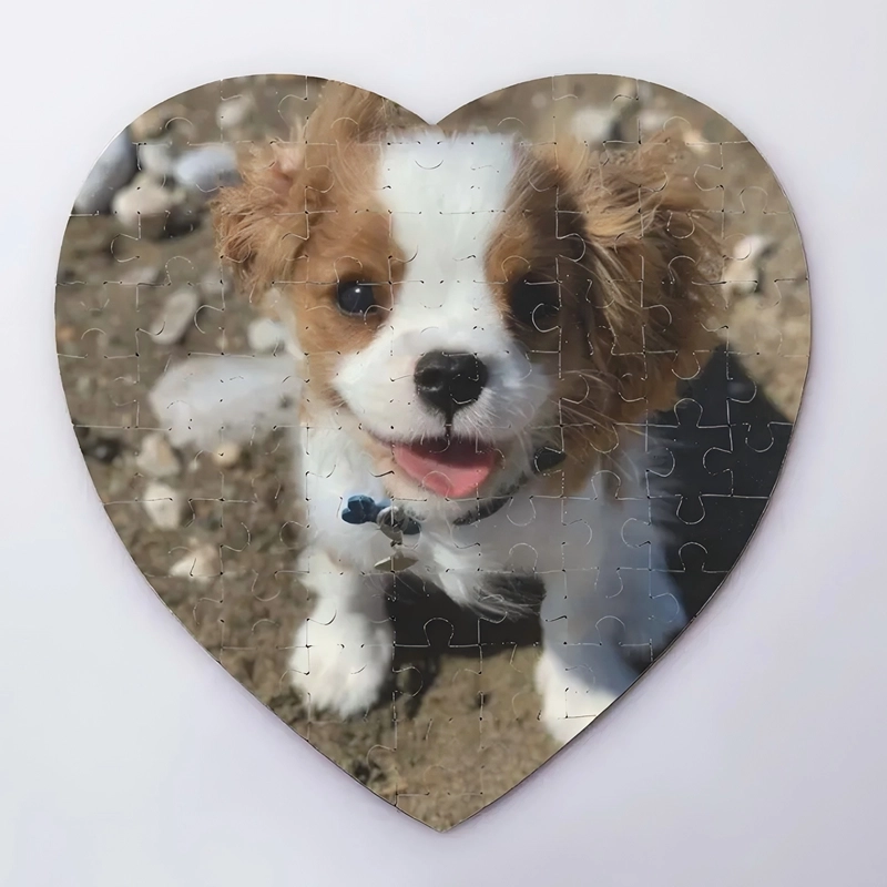 定制心形拼图75片 - 独特照片定制，完美礼品选择 (2)