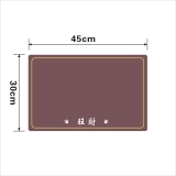 个性化刻字酒红色宠物餐垫 防水防滑宠物用餐垫 (2) 个性化刻字酒红色宠物餐垫 防水防滑宠物用餐垫 (2)
