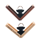 个性化薄旋转订婚戒指盒-木质订婚戒指盒 周年纪念礼物 (6)