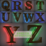 自定义发光字母灯-彩色七色可调夜灯| 个性化定制木质字母墙壁灯,带遥控器 (4) 自定义发光字母灯-彩色七色可调夜灯| 个性化定制木质字母墙壁灯,带遥控器 (4)